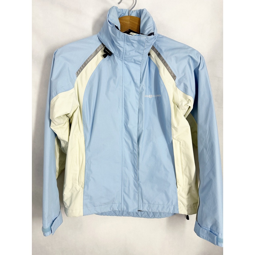 Henri Lloyd Blue Colorblock Sailing Rain Jacket Women's Size Small Gorpcore